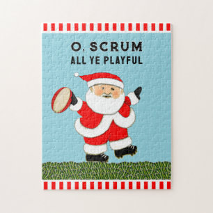 Rugby Kerstmis Legpuzzel