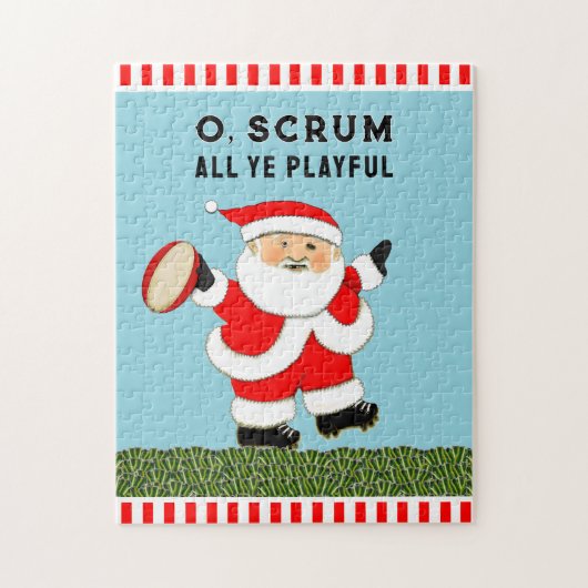 Rugby Kerstmis Legpuzzel (Verticaal)