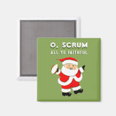 Rugby Kerstmispop Vulartikelen Magneet (Voorkant / Achterkant)