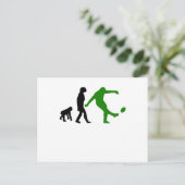 Rugby Kick Evolution (groen) Briefkaart (Staand voorkant)