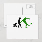 Rugby Kick Evolution (groen) Briefkaart (Voorkant / Achterkant)