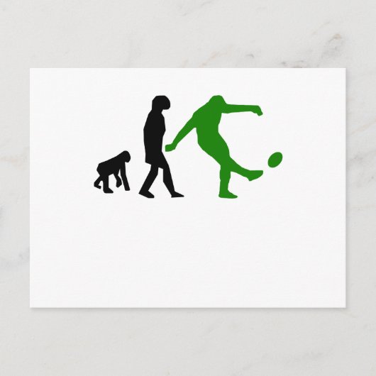 Rugby Kick Evolution (groen) Briefkaart (Voorkant)