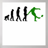 Rugby Kick Evolution (groen) Poster (Voorkant)
