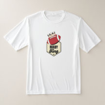 Rugby King | Crowned Badge Ontwerp voor Rugby