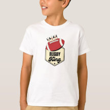 Rugby King | Crowned Badge Ontwerp voor Rugby
