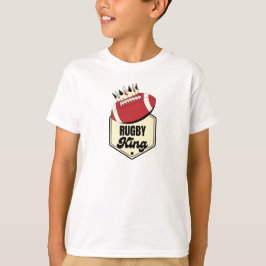 Rugby King | Crowned Badge Ontwerp voor Rugby T-shirt
