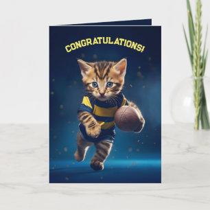 Rugby Kitten Bedankkaart