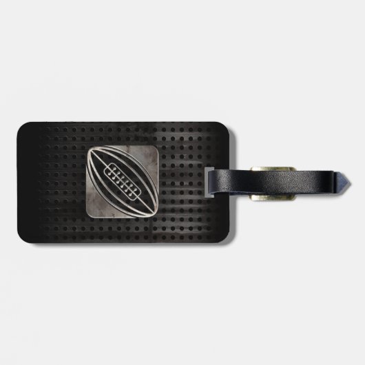Rugby; Koel zwart Bagagelabel (Achterkant horizontaal)