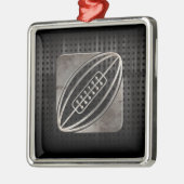 Rugby; Koel zwart Metalen Ornament (Links)