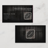 Rugby; Koel zwart Visitekaartje (Voorkant / Achterkant)