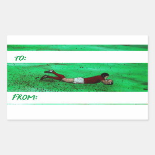 Rugby kunst cadeau stickers