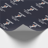 Rugby laat me levendig rugby voelen cadeaupapier (Hoek)