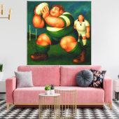 Rugby - Large Wrapped Canvas Art Print (Insitu (Woonkamer))