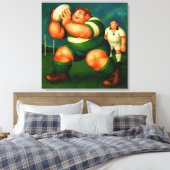 Rugby - Large Wrapped Canvas Art Print (Insitu (Slaapkamer))