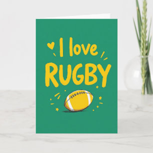 Rugby Liefde Levendig Stijl Kaart