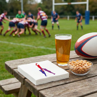 Rugby Lineout Paper Napkins Servet