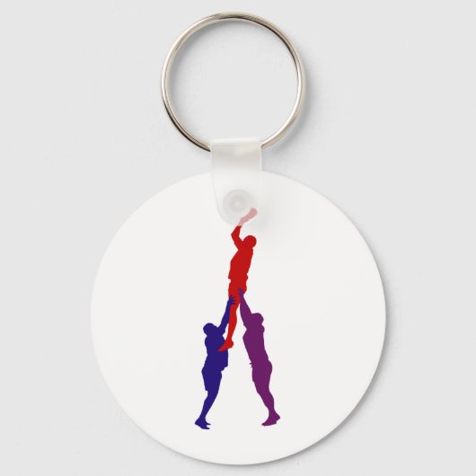 Rugby Lineout Sleutelhanger (Achterkant)