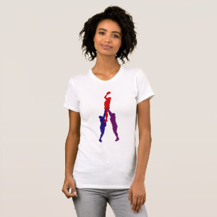 Rugby Lineout Womens T-Shirt