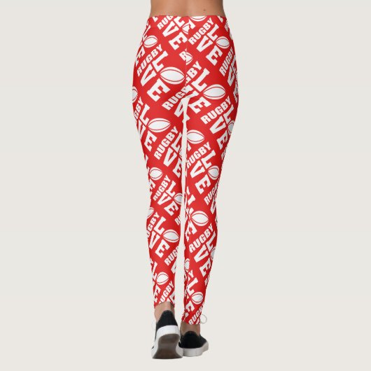 Rugby Love Print Leggings (Achterkant)