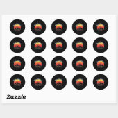 Rugby Lover Kiwi Gift New Zealand  Ronde Sticker (Vel)