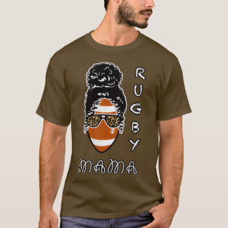Rugby mam grappig design voor liefhebbers Rugby en T-shirt