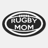 Rugby mama ovale sticker (Voorkant)