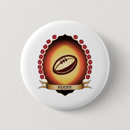 Rugby Mandorla Ronde Button 5,7 Cm (Voorkant)
