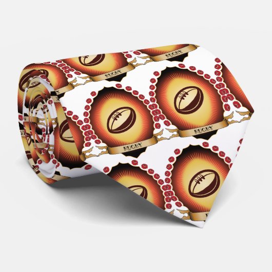 Rugby Mandorla Stropdas (Opgerold)