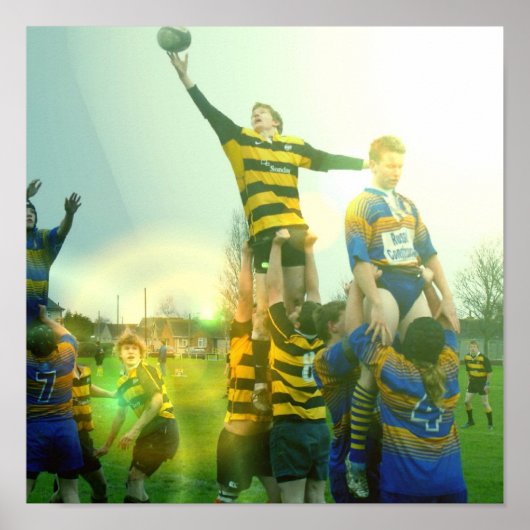 Rugby Match Poster (Voorkant)
