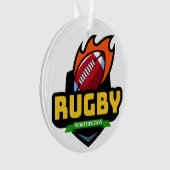 Rugby Medal Ornament (voorkant)