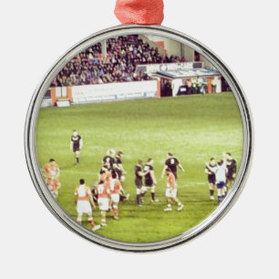Rugby Metalen Ornament