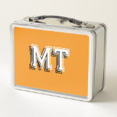 Rugby Monogram Oranje Terug Naar School (Achterkant)