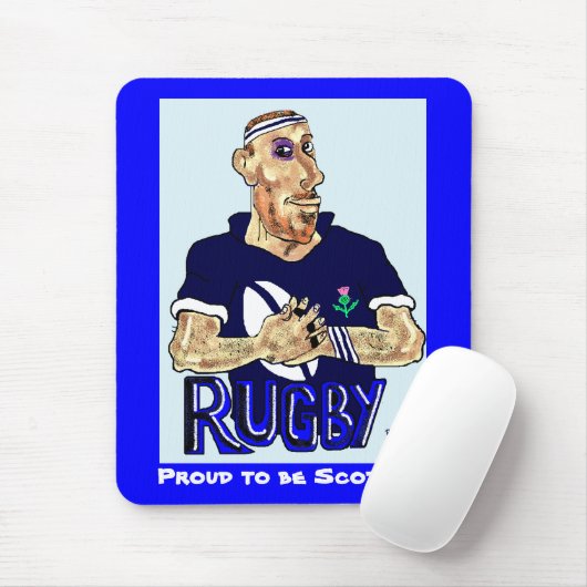 rugby mousepad muismat (Met muis)