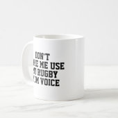 Rugby mum Gift Mok | Funny Quote Slogan Coach (Voorkant links)