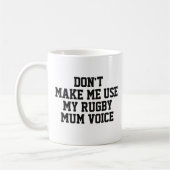 Rugby mum Gift Mok | Funny Quote Slogan Coach (Links)