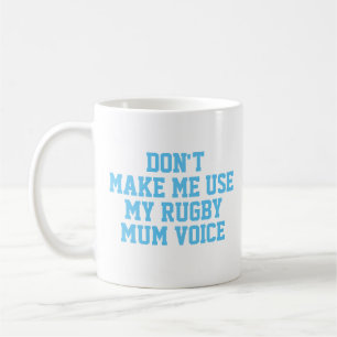 Rugby mum Gift Mok Funny Quote Slogan Coach