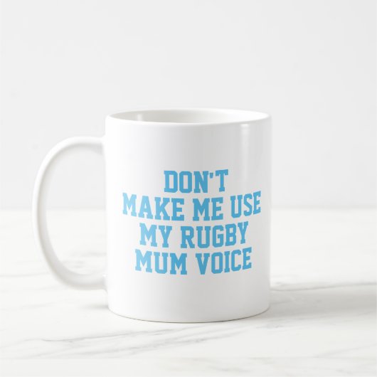 Rugby mum Gift Mok | Funny Quote Slogan Coach (Links)