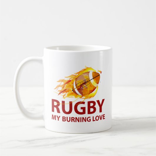 Rugby My Burning Love Coffee Mok (Links)