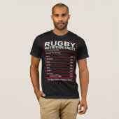 Rugby Nutrition Facts - Rugby Player Lover Gift T-shirt (Voorkant volledig)