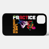 Rugby-oefening als een kampioen Case-Mate iPhone case (Achterkant (horizontaal))