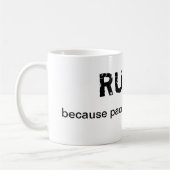 Rugby - Omdat het opvullen voor wimpers is Koffiemok (Links)