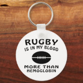 Rugby-ontwerp Sleutelhanger (Voorkant)