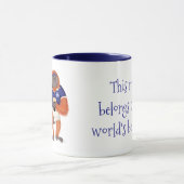 Rugby orang-oetan Vaderdag beste vader mok (Midden)