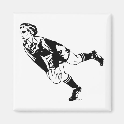 Rugby Pass voor vrouwen Magneet (Voorkant)