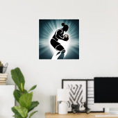 Rugby Player Art Print (Thuiskantoor)