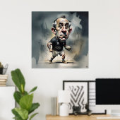 Rugby Player Art Print (Thuiskantoor)