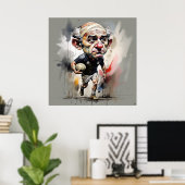 Rugby Player Art Print (Thuiskantoor)