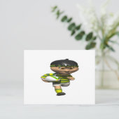 Rugby Player Briefkaart (Staand voorkant)