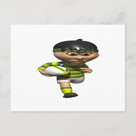 Rugby Player Briefkaart (Voorkant)