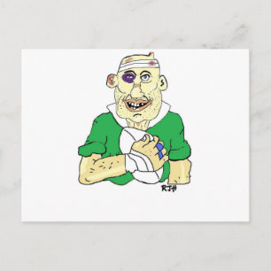 RUGBY PLAYER BRIEFKAART